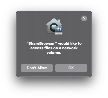Starting ShareBrowser — ShareBrowser documentation